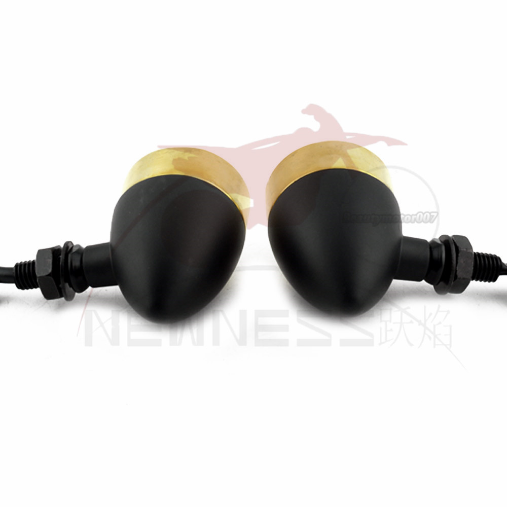 Black Turn Signal Indicator Light – Universal Fit For Harley Sportster Chopper Bobber