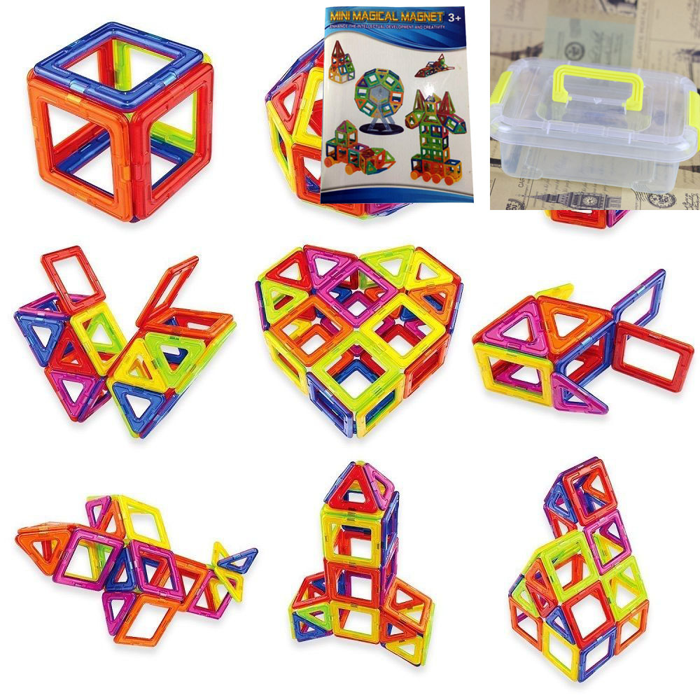 20Pcs Large Magnetic Building Blocks Toys Children Educational Enlighten Puzzles