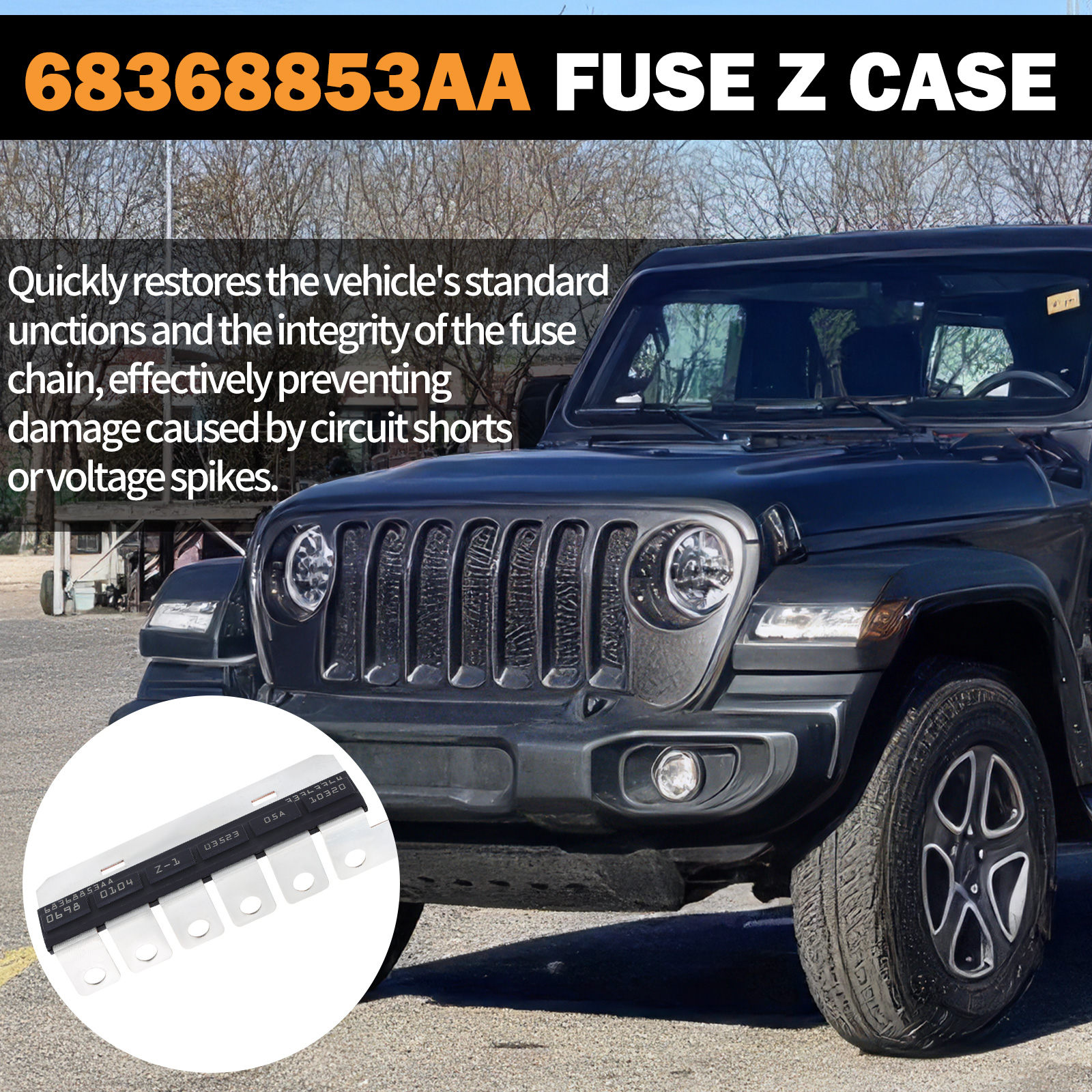 Z Case Fuse Array For Jeep Wrangler JL 2018-2024/Gladiator 2020