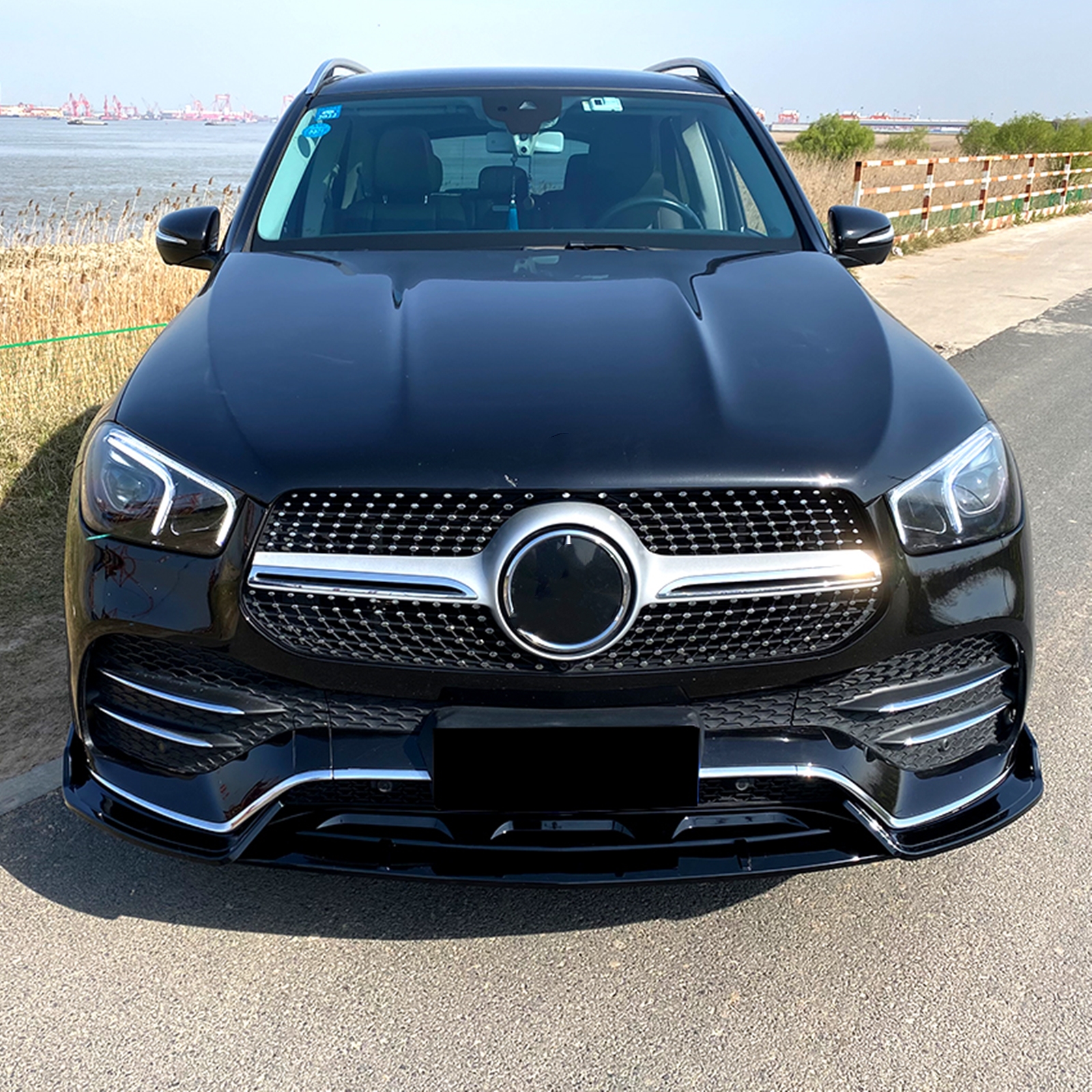 For Mercedes Benz GLE W167 C167 2020-2023 Front Bumper Spoiler Lip