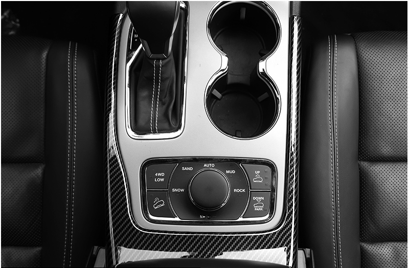 For Jeep Grand Cherokee 201420 Carbon Fiber Console Gear Shift Frame