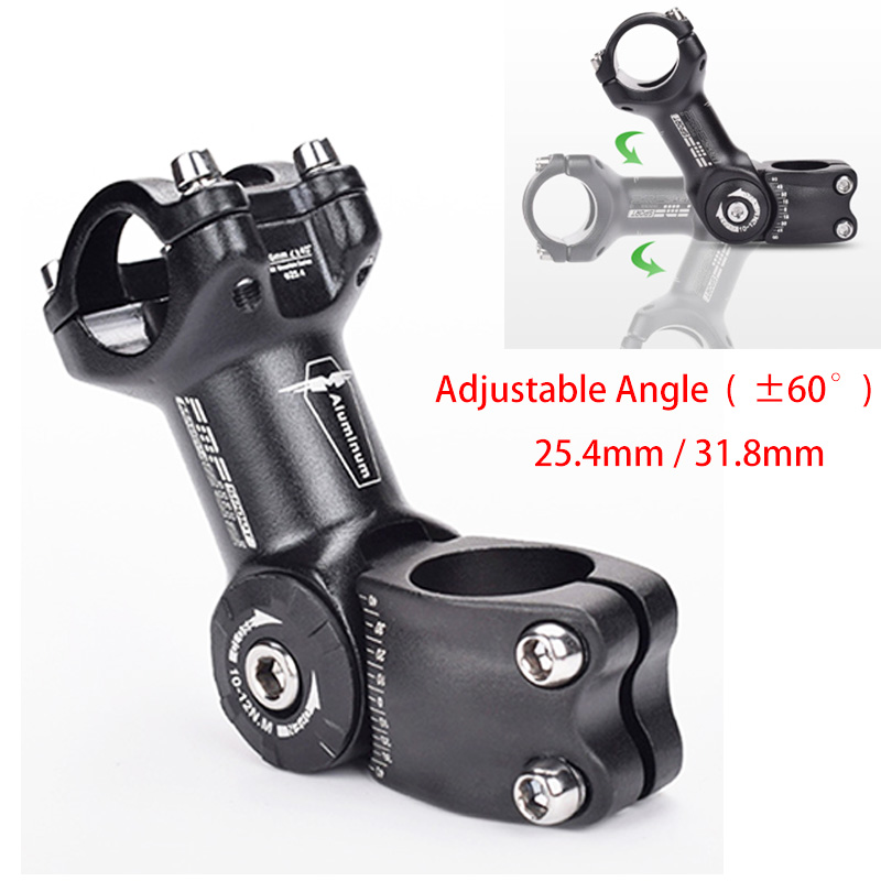 Wake MTB Stem 25.4 90mm 110mm 0-60 Degree Adjustable Bike Stem Mountain Bike Ste