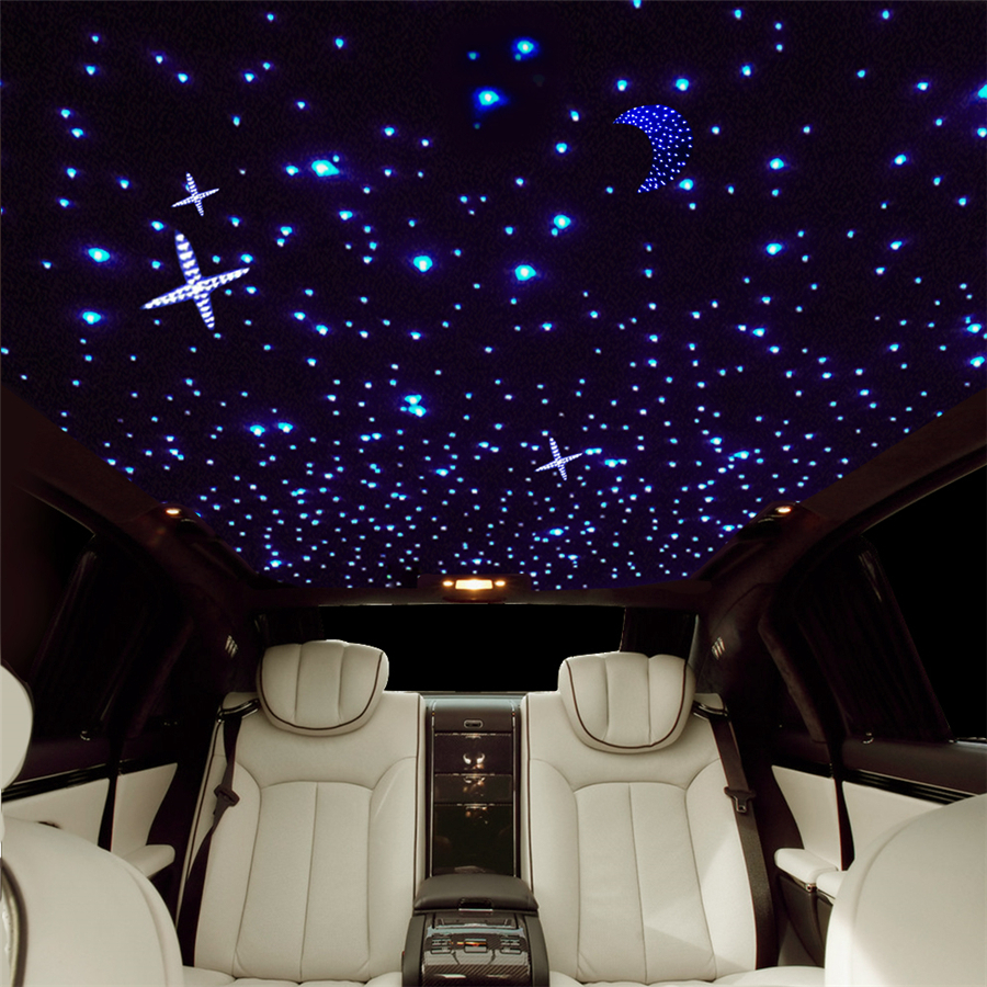 10 watt auto led sternenhimmel decke funkeln glasfaser licht  innendekoration dach stern licht musik steuerung ambientelicht
