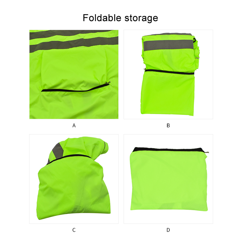 WOSAWE Mens Cyclng Jacket Hooded H Vz Vest Reflectve Bke Wndoroof
