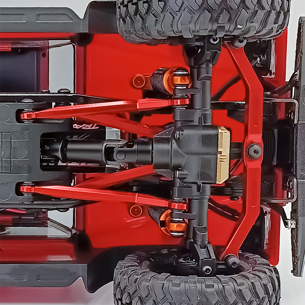 FLYXM Alberi Di Trasmissione In Acciaio Per Traxxas TRX4M 1/18 (2 Pz) | Upgrade Cingolato Nero