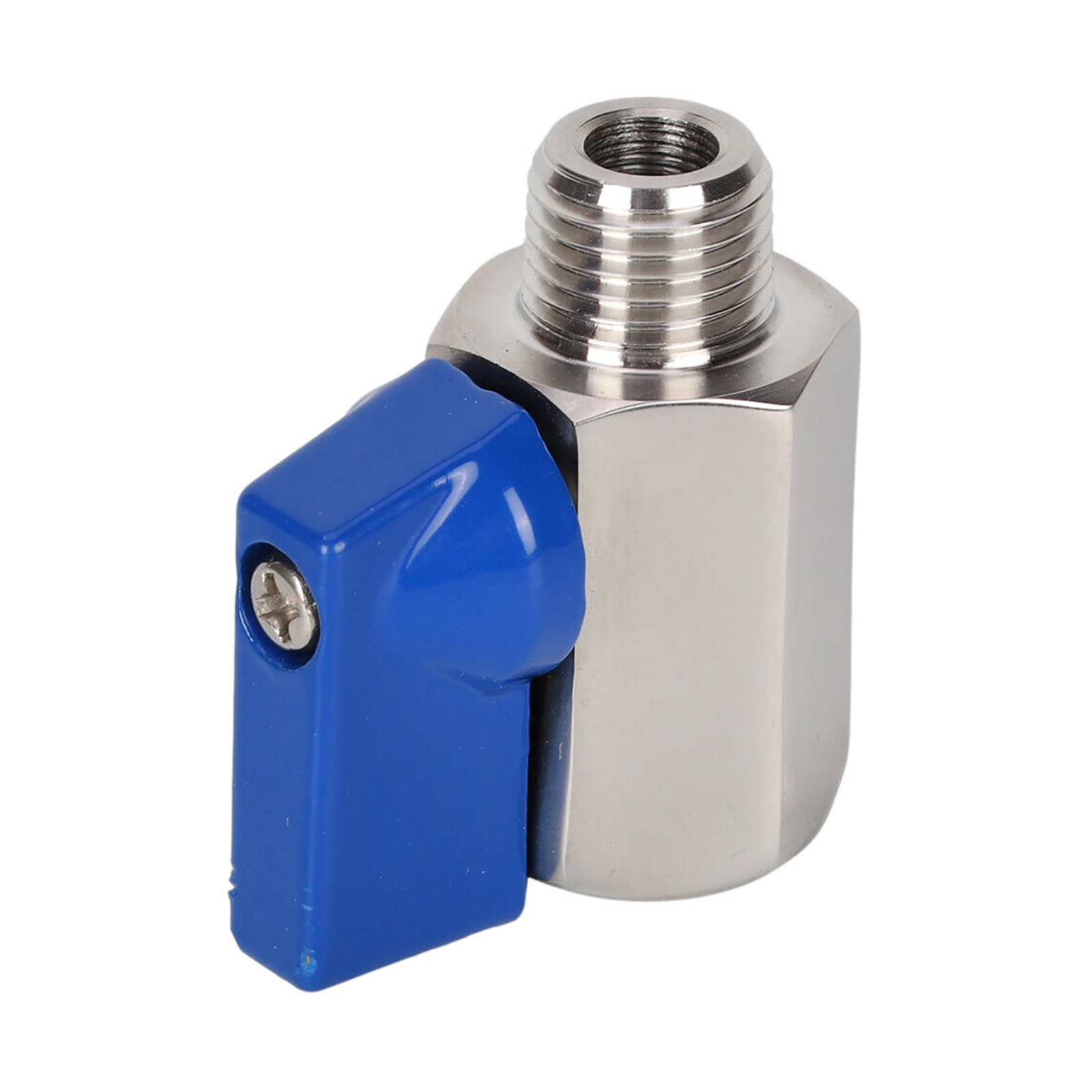 1/2" Brass Mini Ball Valve NPT Female X Male Shut-Off Valve(Pack Of 2