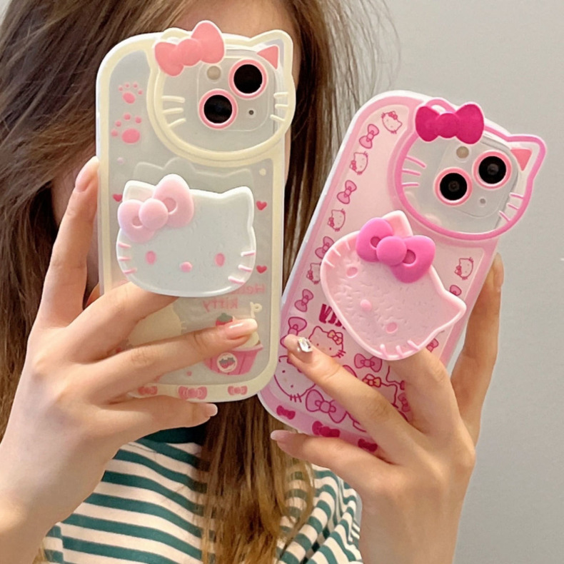 iPhoneアクセサリー CASETiFY iPhone 15 Pro Max Hello Kitty CASETiFY x Hello Kitty iPhone 15 Pro Case Silicon Character