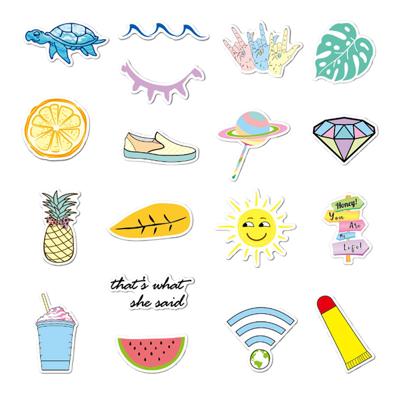 Details About Assorted Gift Waterproof Vsco Aesthetic Stickers For Laptop Hydro Flasks Cute
