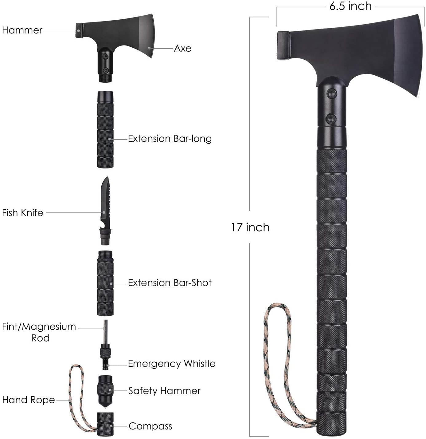 Акс сборка. Folding Axe Survival Tool