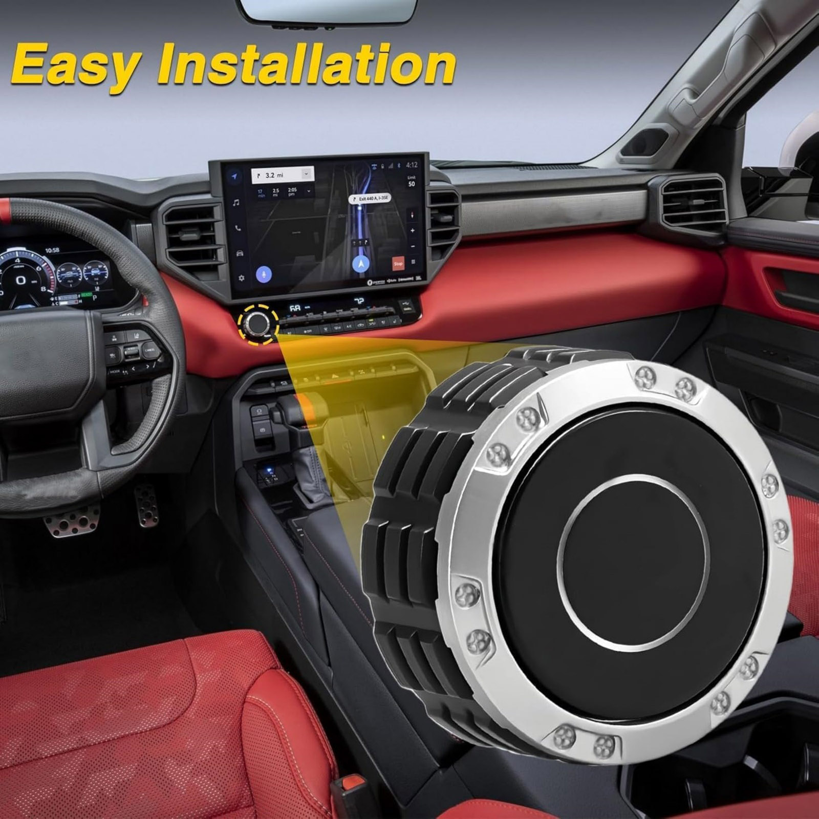 86128AN010 Display Power Volume Knob For Toyota Tundra 2022-2025