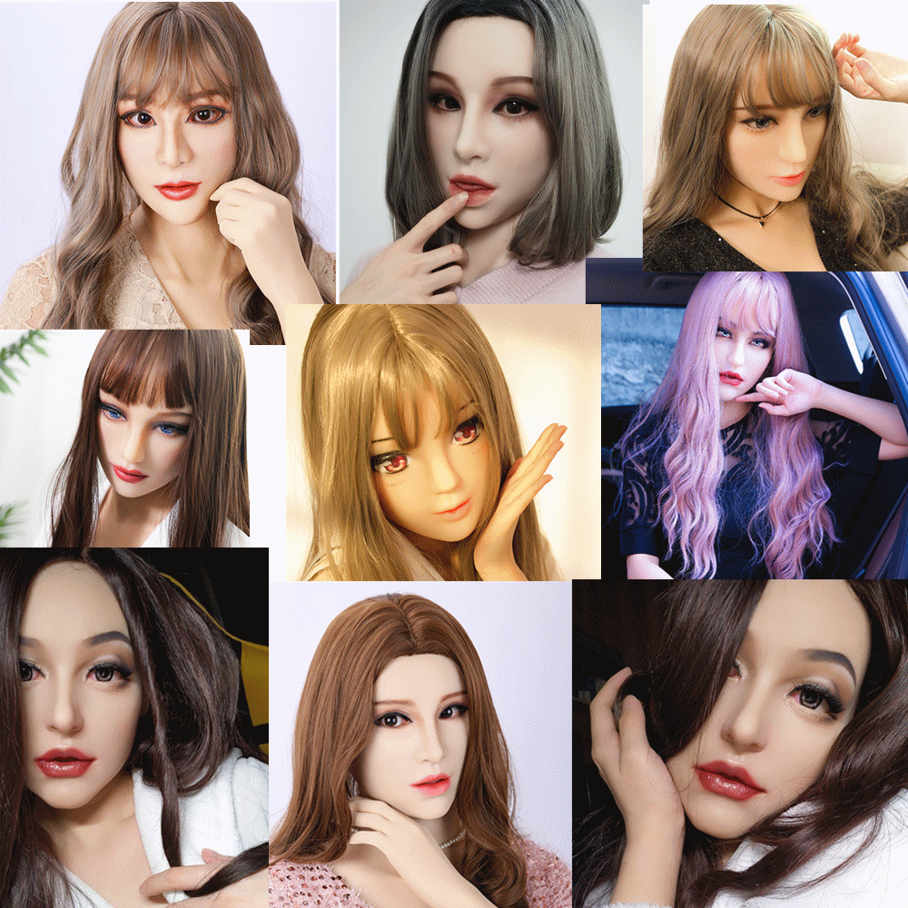 Realistic Silicone female Mask Makeup Crossdresser Transgender