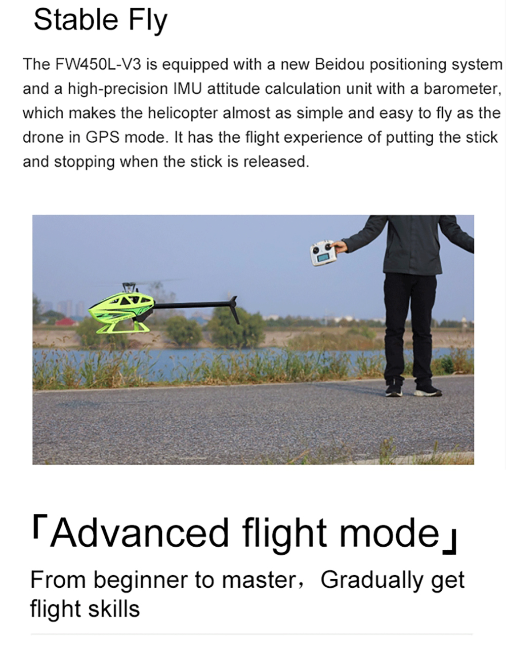 Vorstellung des Fly Wing FW450L V3 GPS RC Hubschrauber