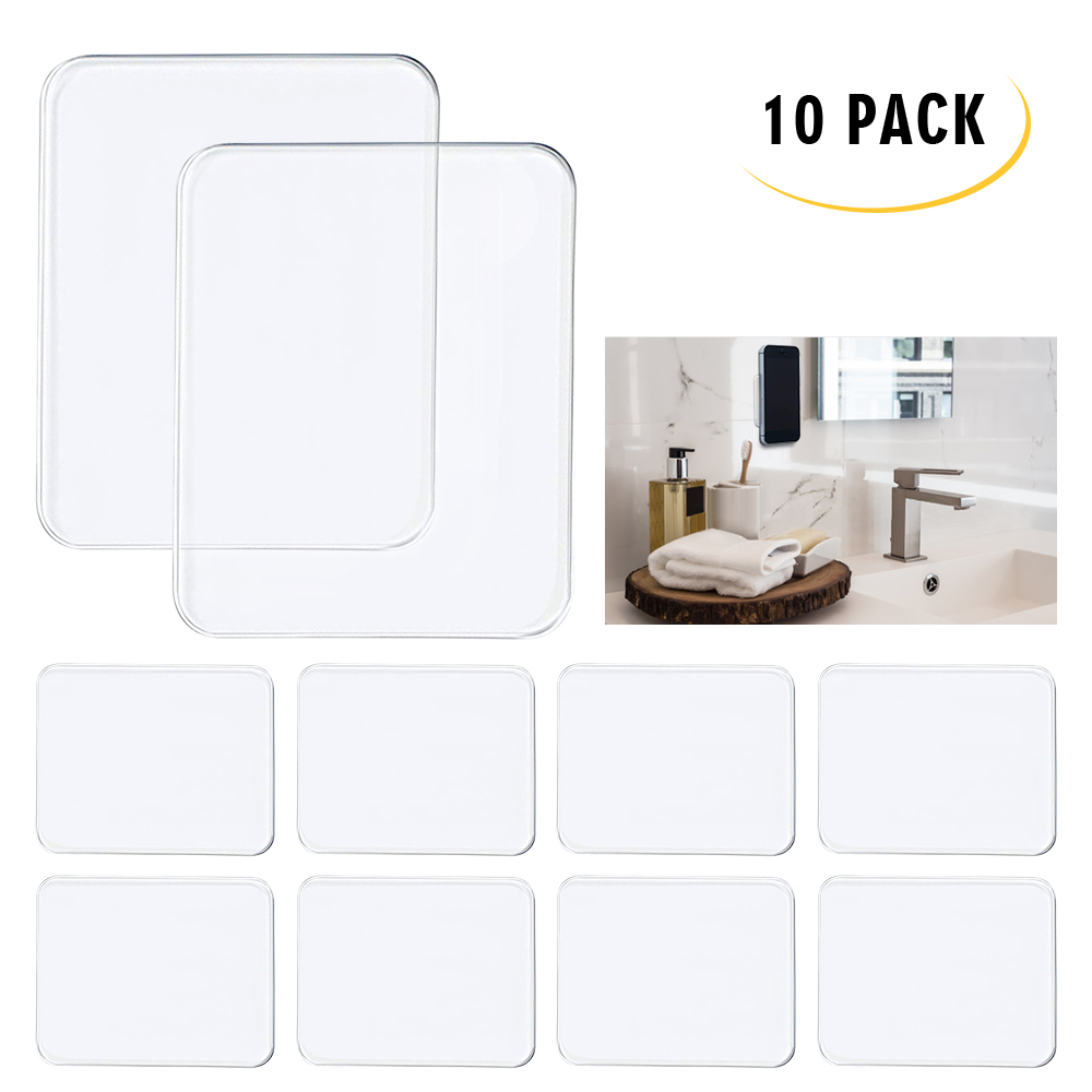 20 Pieces Sticky Silicone Gel Pads Transparent Non-Slip Sticky Pads Multipurpose Gripping Pads for Car Cell Phone Accessories Home