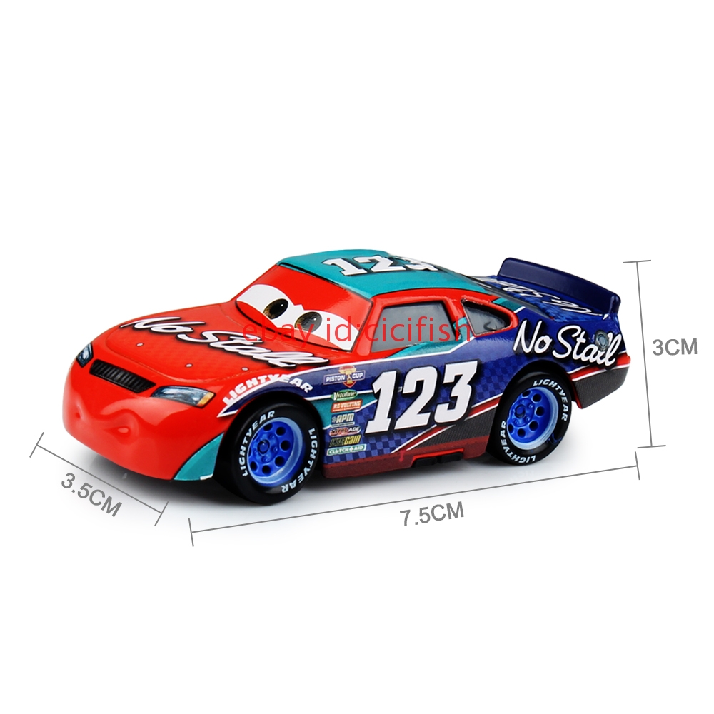 Mattel Disney Pixar Cars 3 No.123 Todd Marcus No Stall 1:55