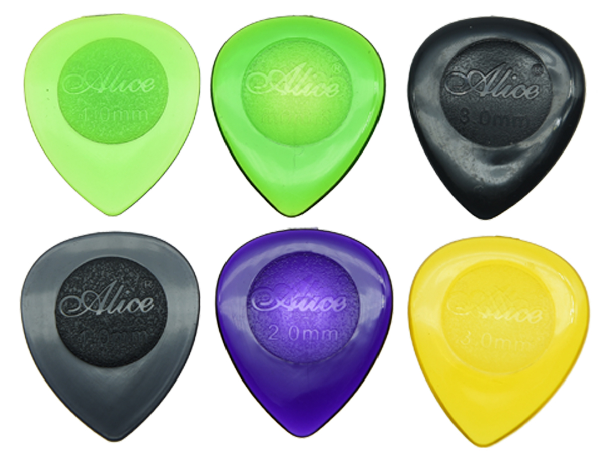 Pack of 100 Alice Large Durable Clear Guitar Bass Picks Plectrums 1.0/2