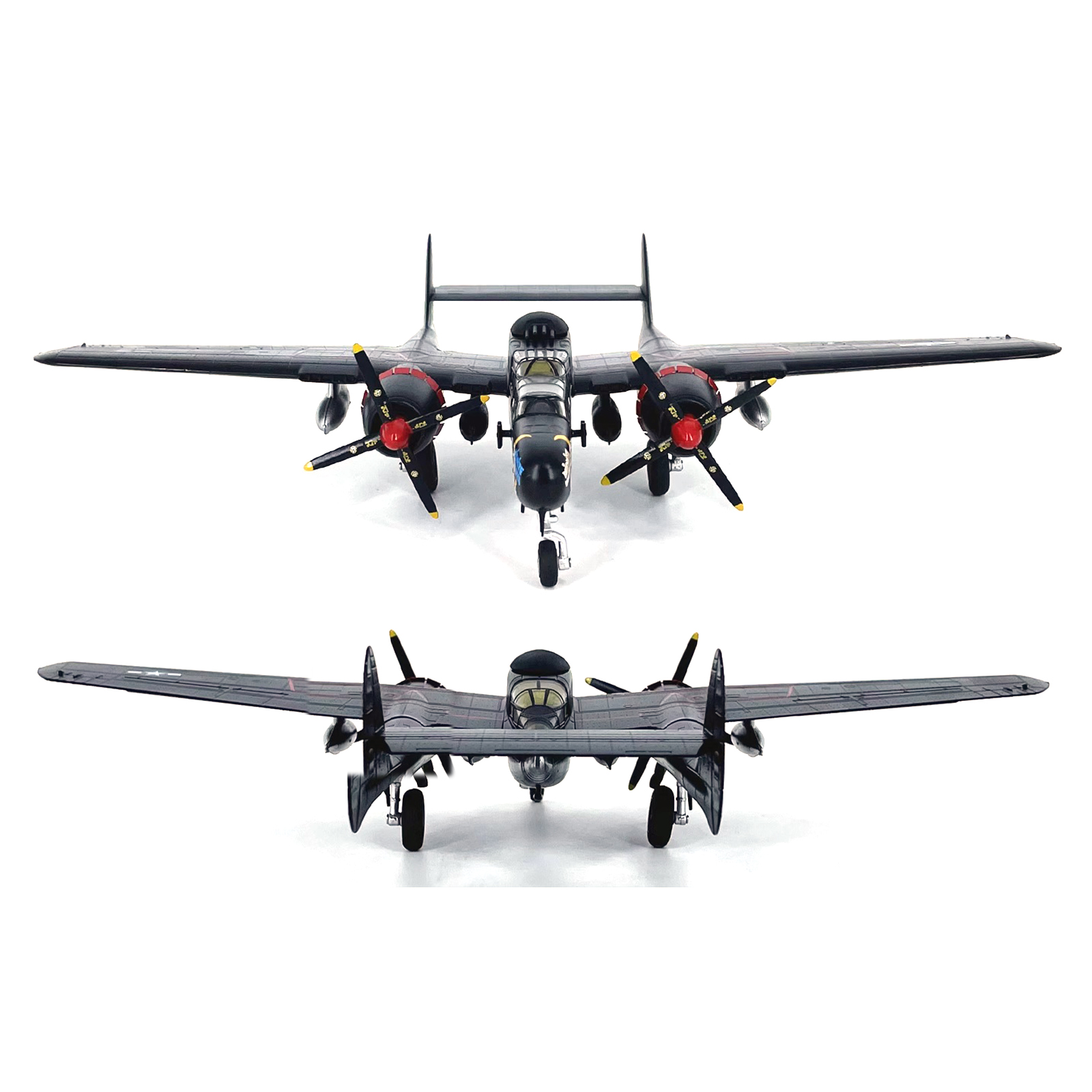 1/72 Scale WWII USA Air Force P-61B Black Widow Fighter Plane