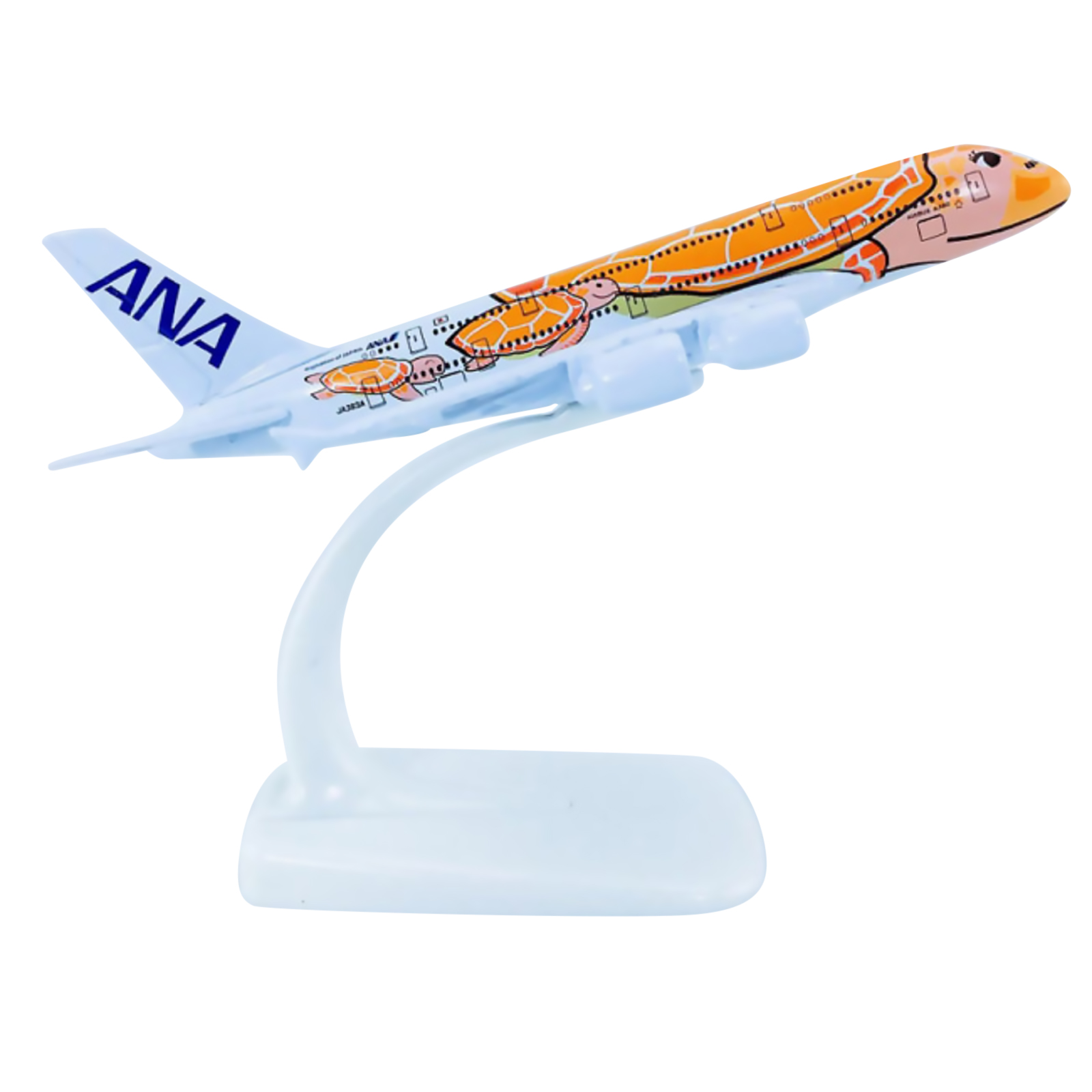 1:500 Scale Orange ANA Sea Turtle Painting A380 Alloy Plane