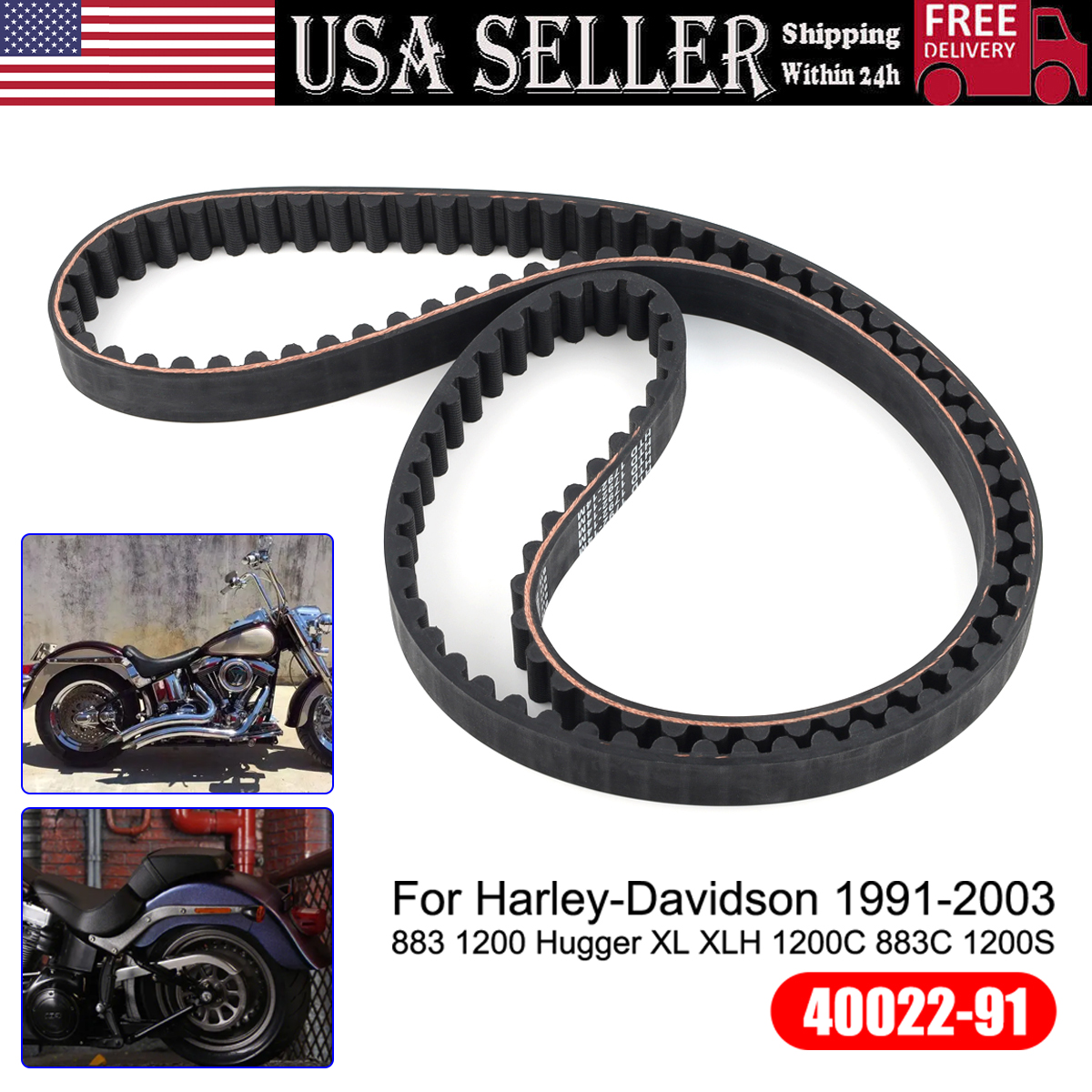 Rear Drive Belt 1-1/8