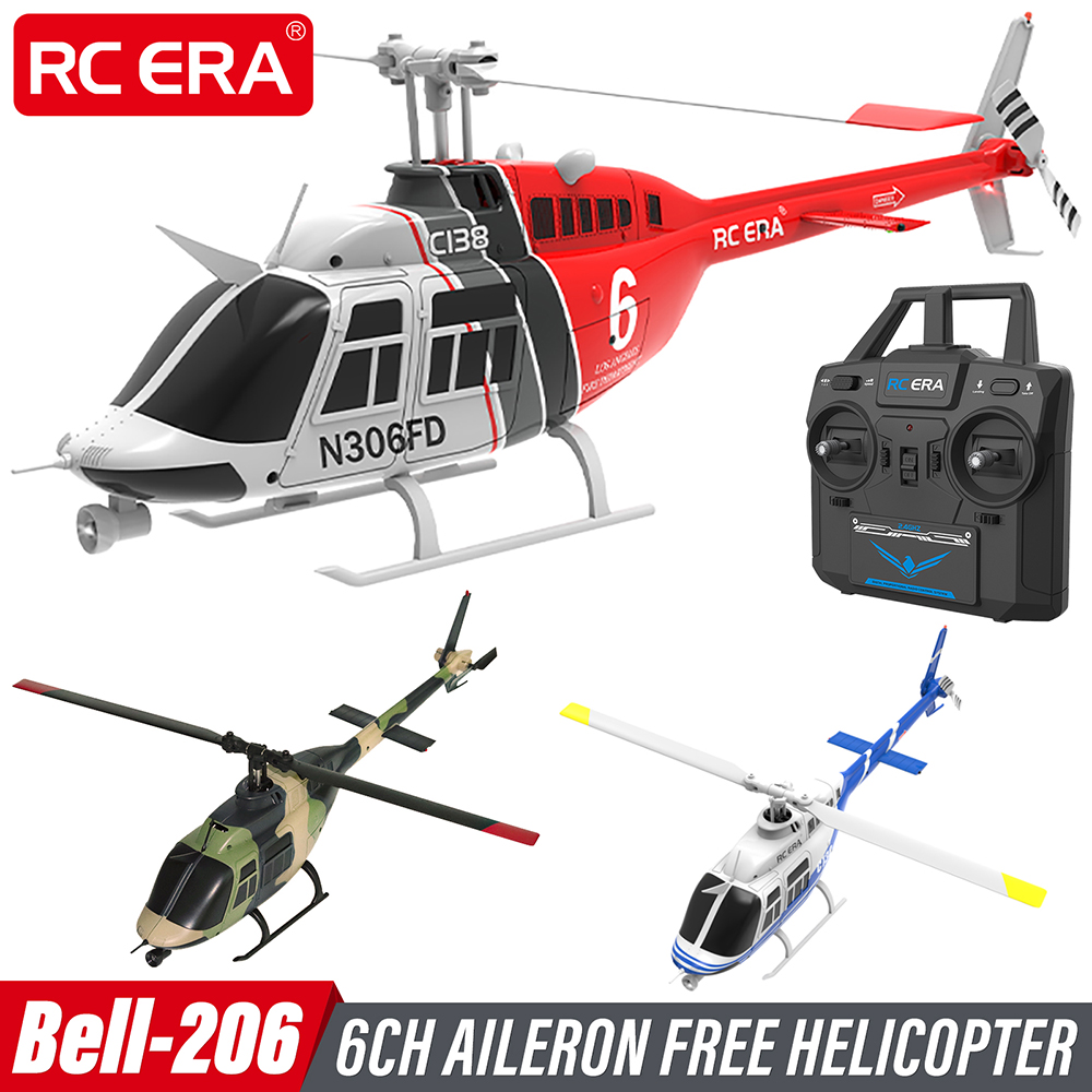 RC ERA Bell206 ヘリコプター 1:33 RC ERA RC Helicopter 1:33 Bell-206 6CH 6-axis Gyro Remote Control