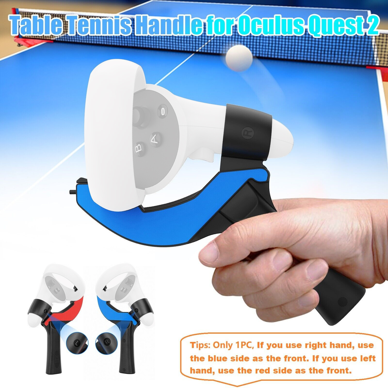 Tennis Grip Oculus Quest Ping Pong Paddle Game Table Tennis