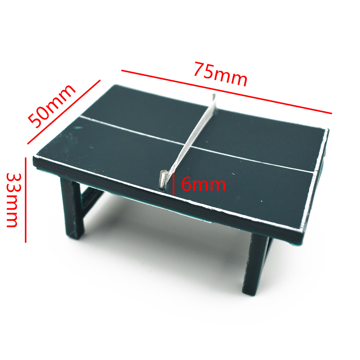 Details About 75 50mm Mini Ping Pong Table Table Tennis Bats Dollhouse Furniture Toy Decor