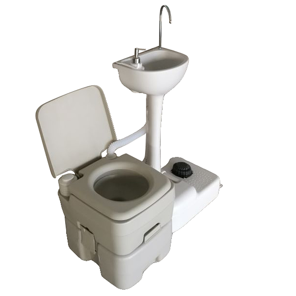 Outdoor Wash Basin Sink Portable Water Tank Faucet Removable Camping