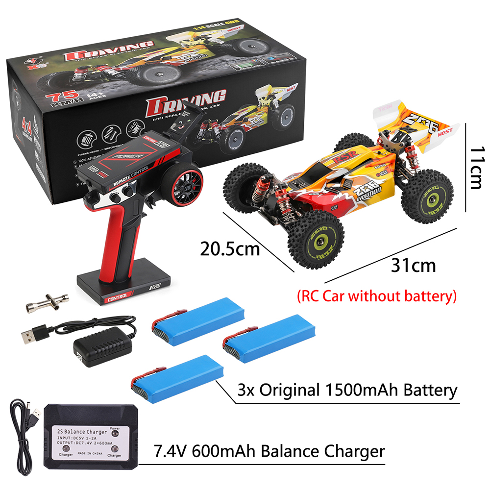 WLtoys 144010 1/14 75KM/H High Speed Brushless RTR Drift RC