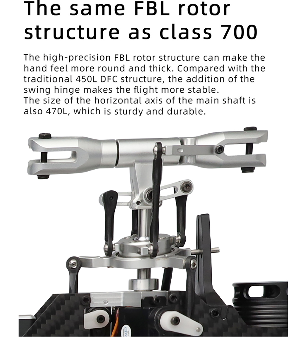 Kotaatteep Helicóptero RC FW450L Para Adultos, Helicóptero