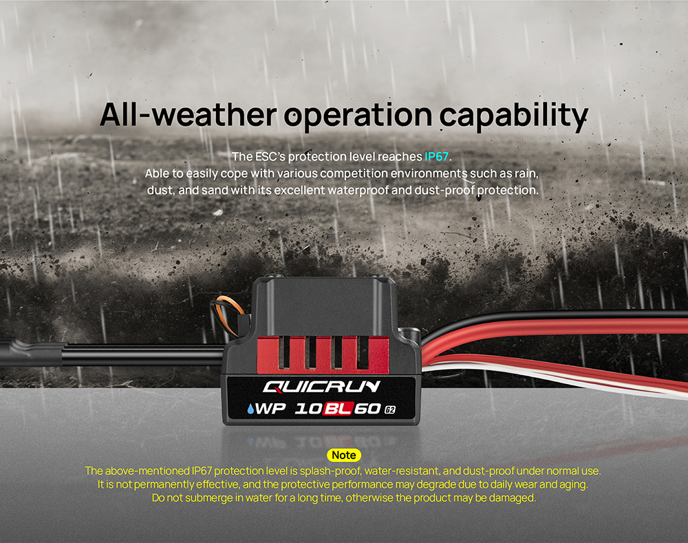 HobbyWing QuicRun 10BL60 60A Brushless ESC Sensored