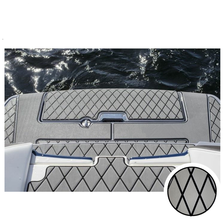 Gray EVA Foam Boat Car Flooring Mat Teak Carpet Yacht Decking Pad 13.8