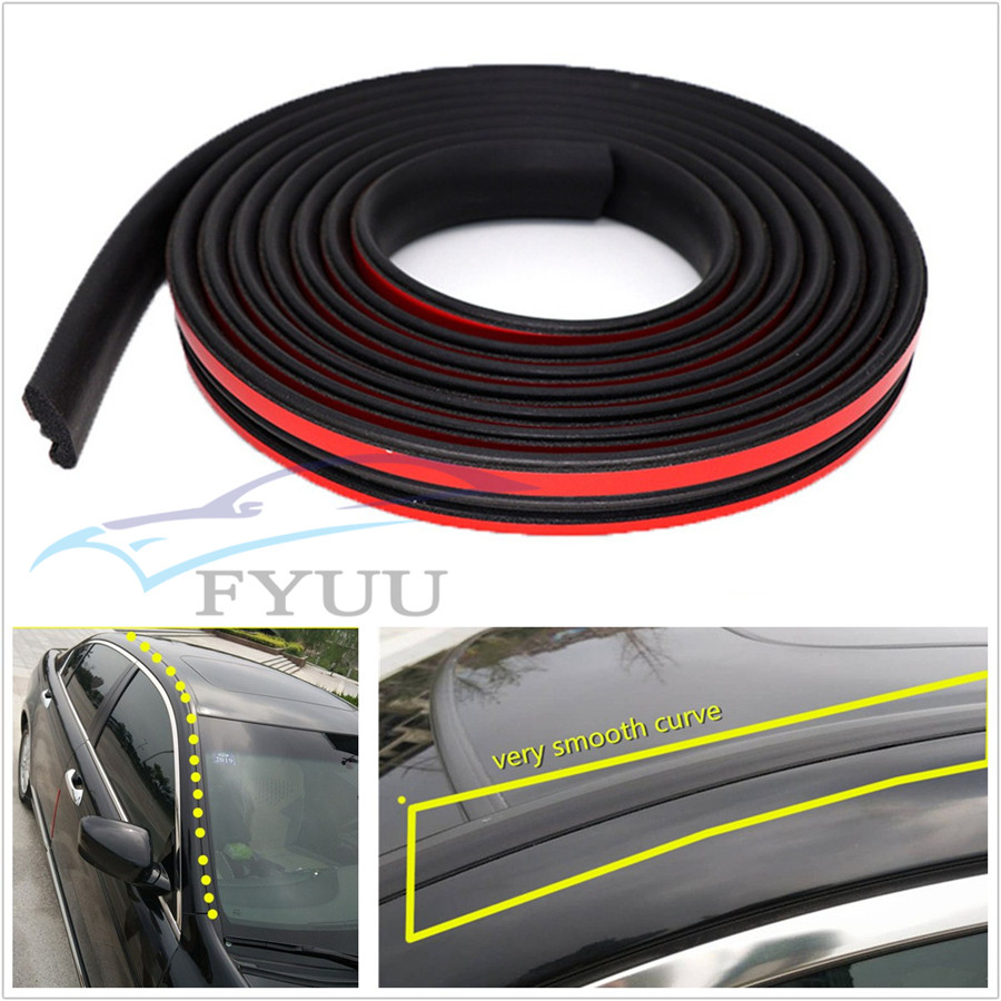 5M Car SUV Front Rear Windshield Sunroof Edge Seal Strip Noise ...