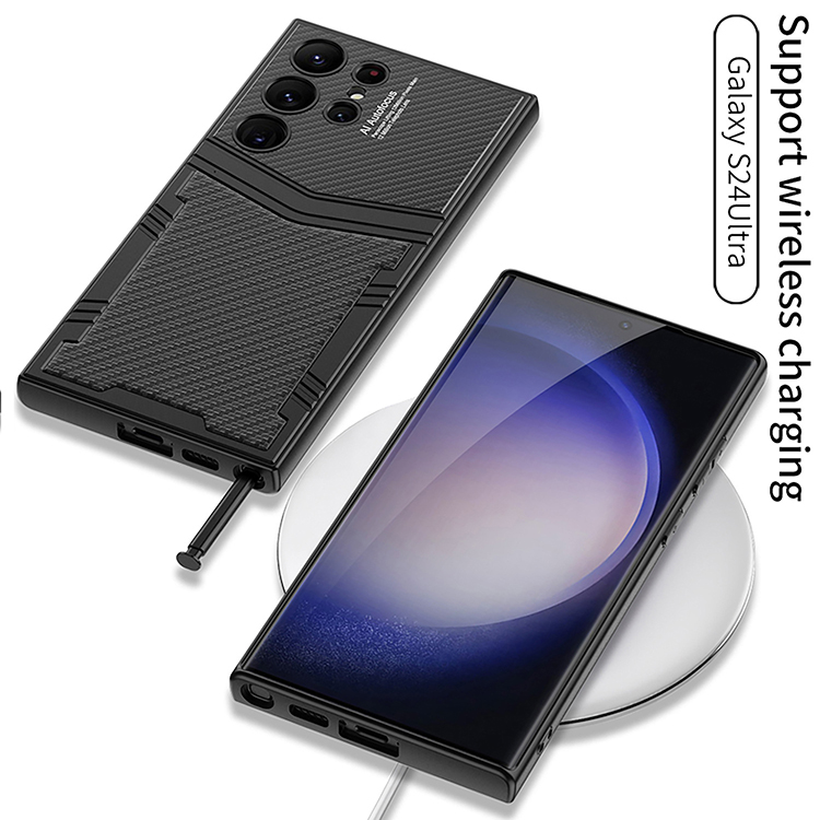 Handyhülle für Samsung Galaxy S24 Ultra 5G Kunstleder Case Cover