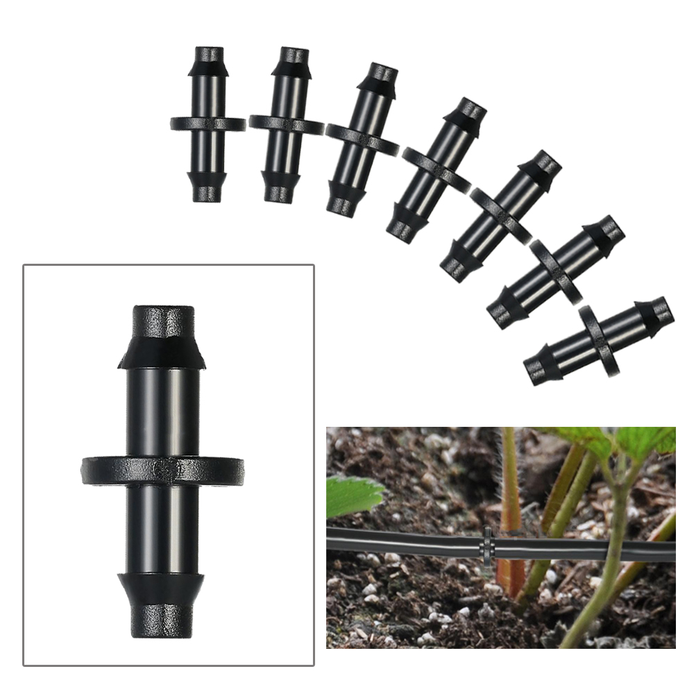Garden Watering Drip Irrigation System 1/4'' Barb Connector Joint For 4