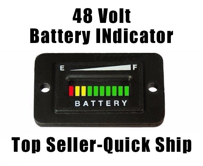 golf cart battery indicator flashing
