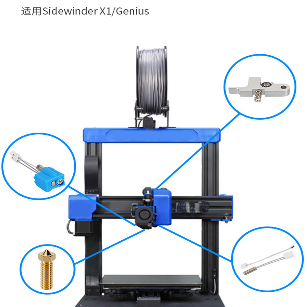 Create idea 10 Pezzi Di Sonda Per Sensore ABL Per Stampante 3D Autolivellante Ago ABL-Touch Compatibile Con Artillery Sidewinder X2 Compatibile Con Genius Pro