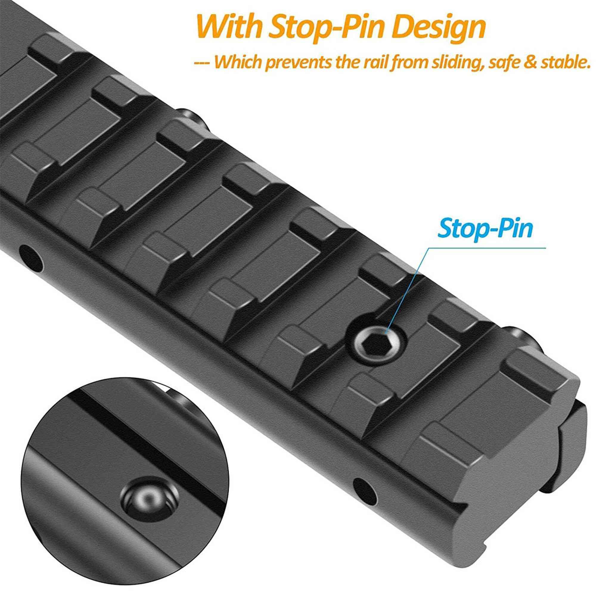Aluminium Dual-Use 11mm to 11mm 3 Slots 11mm to 20mm Dovetail Rail