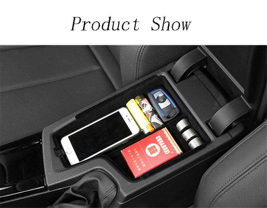 Wireless Car Phone Charger Console Storage Box Liner For BMW 3Series ...
