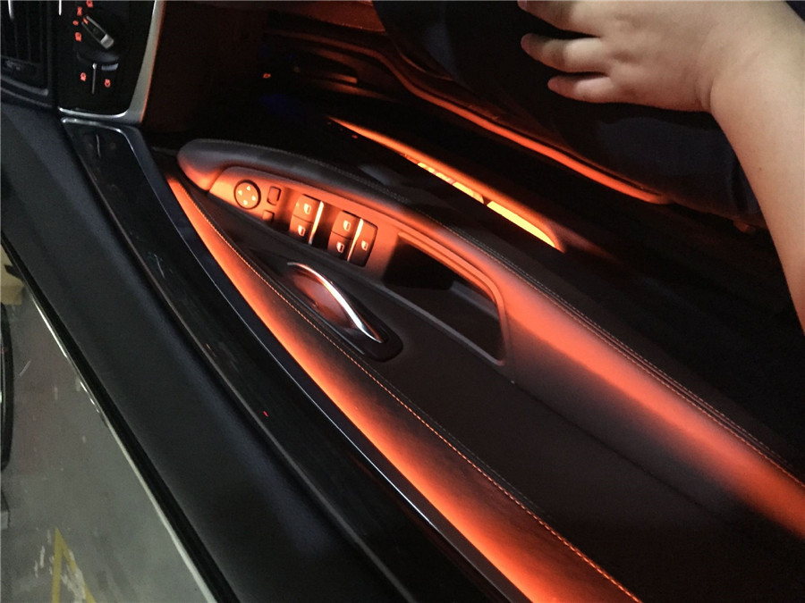 2 Color Car Interior LED Ambient Atmosphere Light Strip