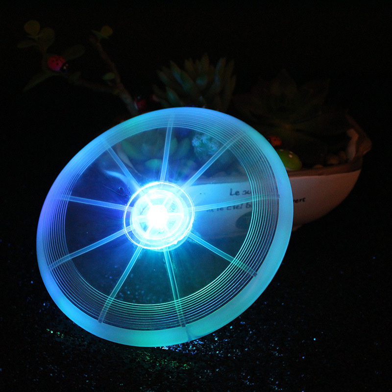 Flying LED Disk Light Up Frisbee Outdoor Multi Color Toys Pet Dog
