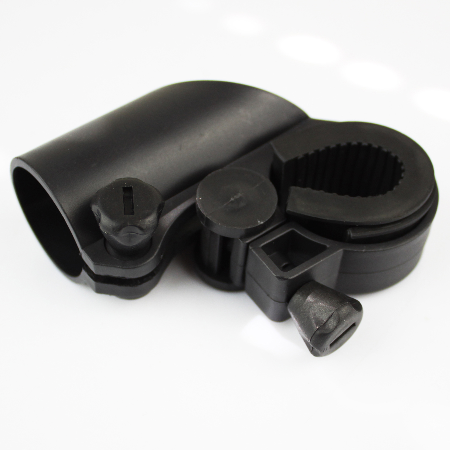 New Universal Bike Handle Bar Holder Mounting For Flashlight Torch BlackER