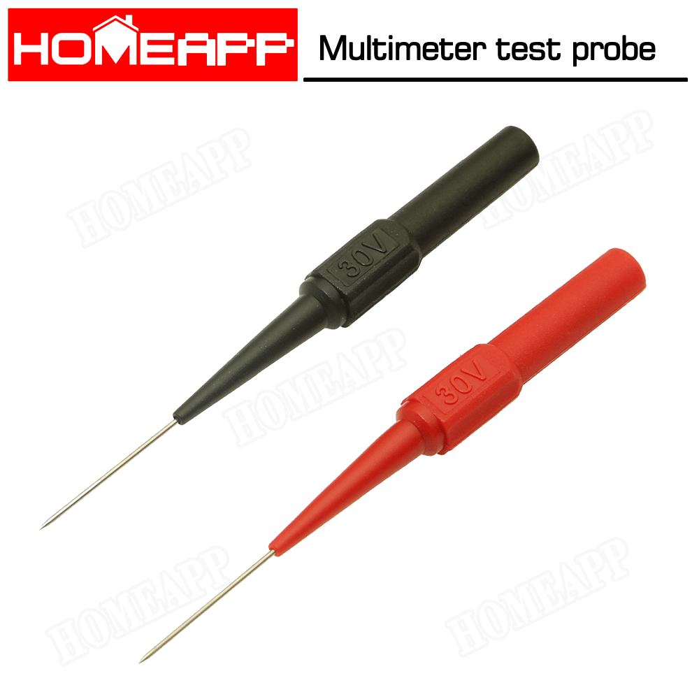Multimeter testing lead Extention back probes sharp needle micro pin