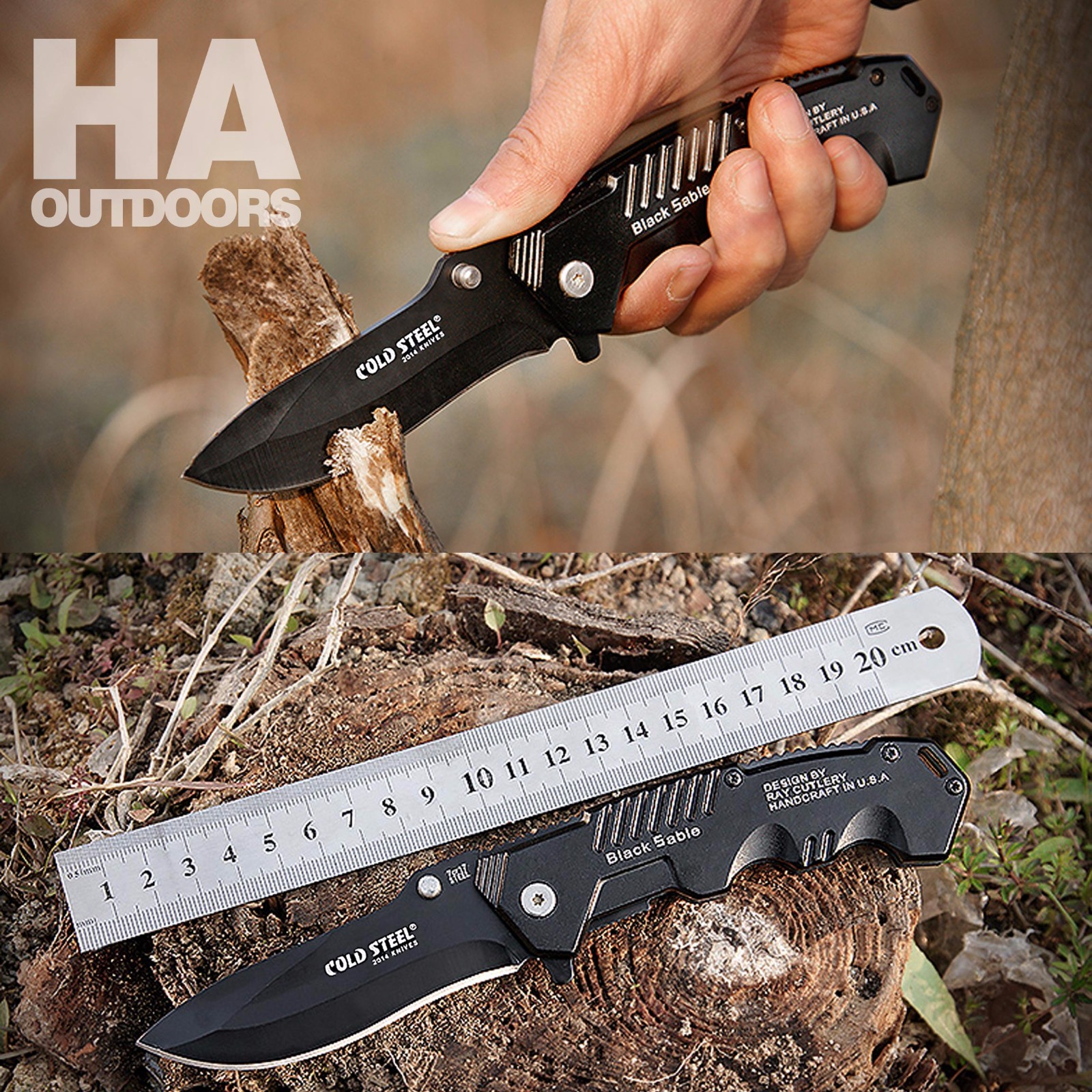 USA Design Folding Blade Knives Climbing Camping Survival Tactical