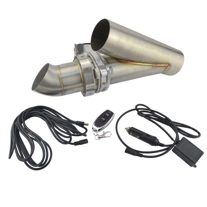 3.0" Remote Electric Exhaust Cutout Catback Downpipe Y Headers Muffler