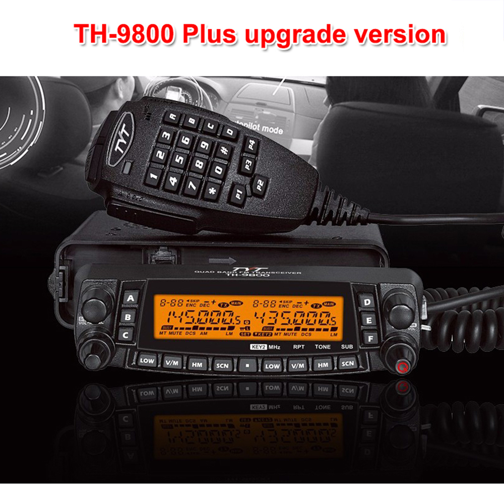 TYT TH-9800 Plus Mobile Car Radio 50W 29/50/144/430MHz Quad Band FM 2 ...