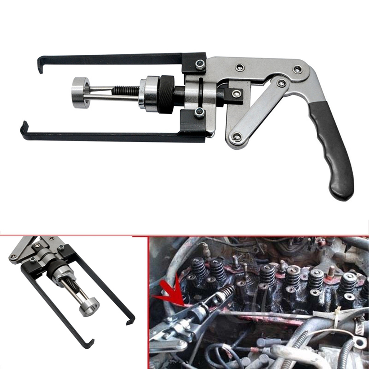 Adjustable Valve Spring Compressor Tool OHV /& OHC No Need To Remove Head