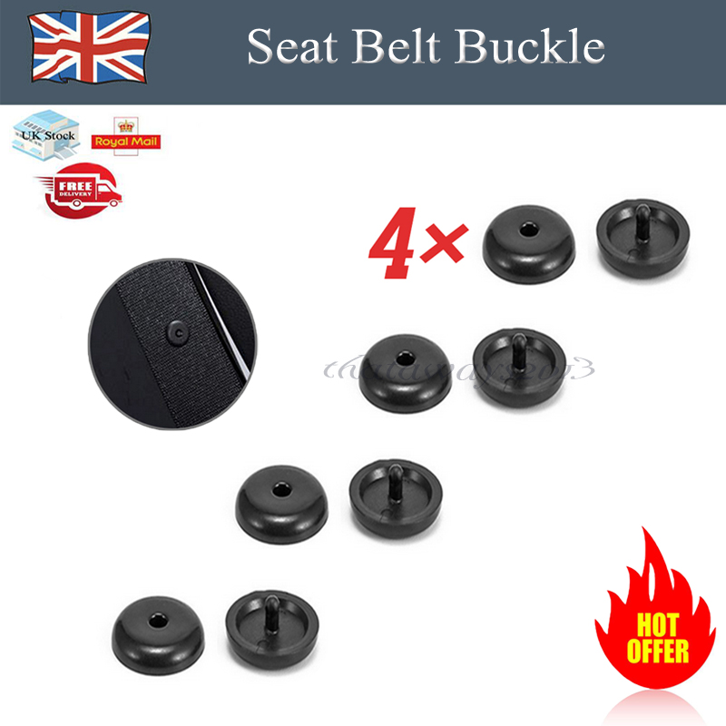 Fit Nissan Infiniti Holders Studs Retainer Stopper 4x Seat Belt Buckle Buttons
