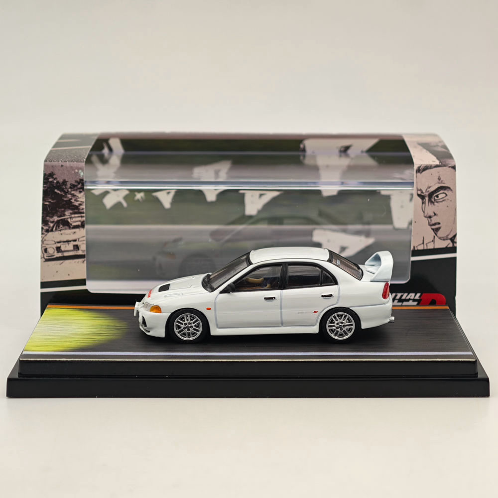 Hobby Japan 1/64 Mitsubishi Lancer RS Evolution IV INITIAL D White