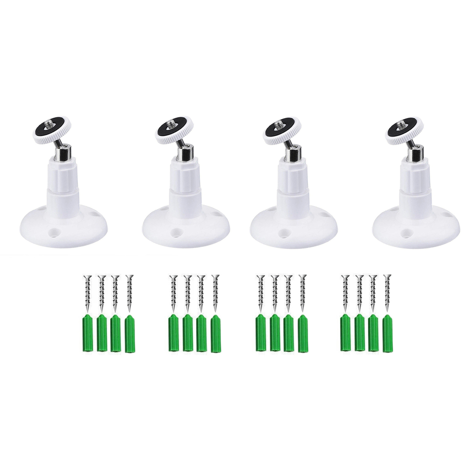 Lot De 4 Supports Muraux Pour Caméras Arlo Ultra Pivotantes 360° - ABS Extérieur - Neuf
