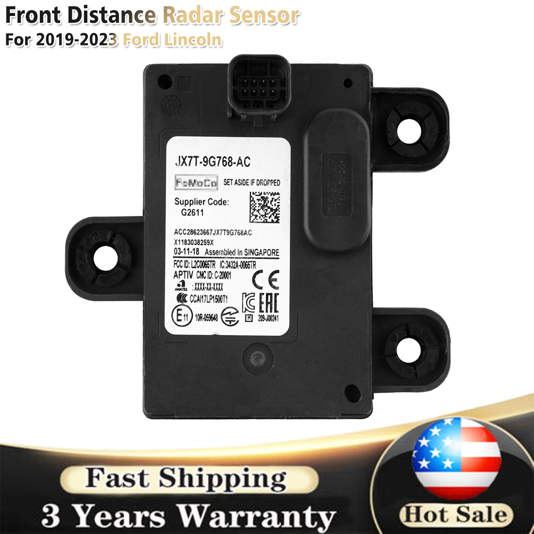 レシート mtd0058 flk020209 OEM For 2019-2023 Ford Lincoln Distance Radar Cruise Control