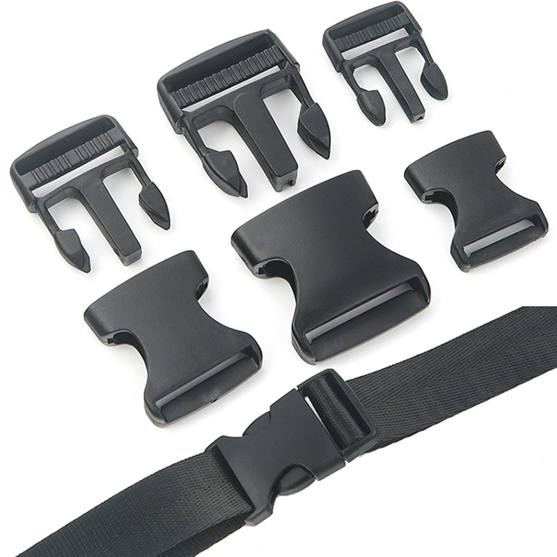 1PC Black Plastic Strap Webbing Side Release Buckle 20mm//25mm//38mm//50mm